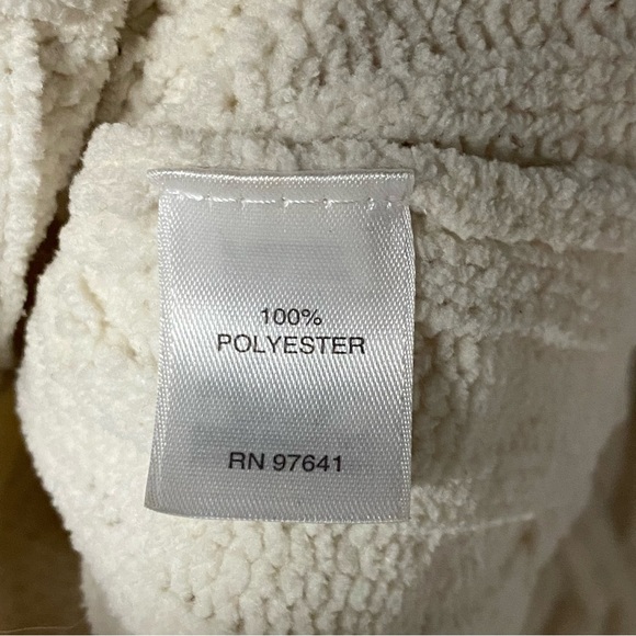 J. Jill Sweater Women M Ivory Cable Knit Crew Neck Chunky Chenille Pullover Soft - Picture 5 of 9